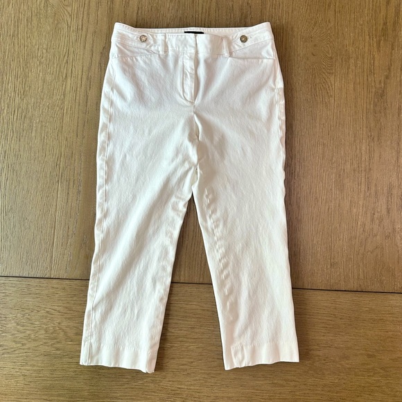 White House Black Market Pants - White House Black Market “The Slim Crop” White Size 4